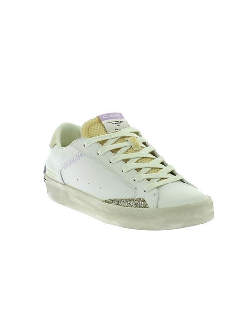 Distressed sneakers da don in pelle bianca CRIME LONDON | 2000110